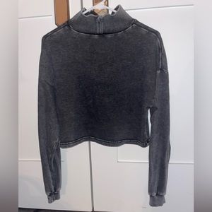 Grey Turtleneck Garage Sweater